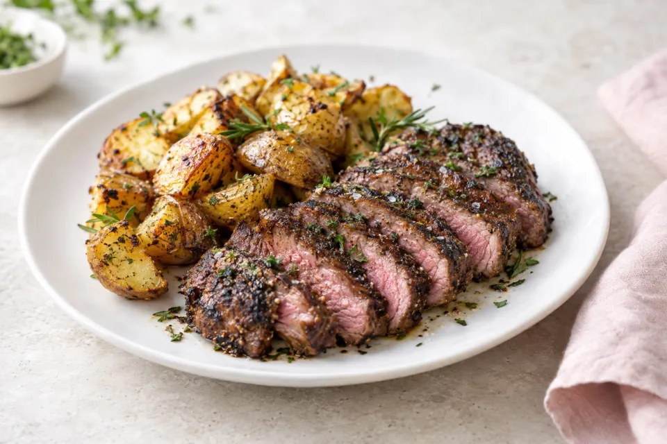 Smoky Steak and Potatoes