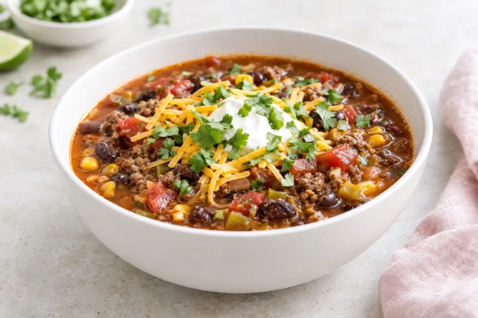 Pressure Cooker Taco Soup