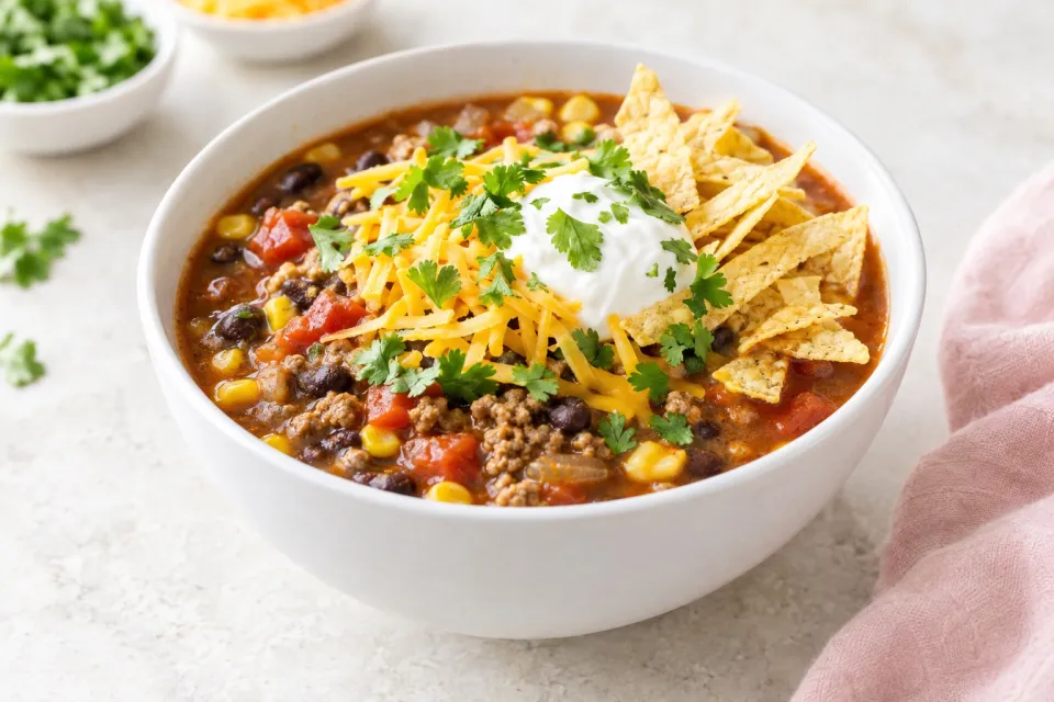 Instant Pot Two-Minute Taco Soup