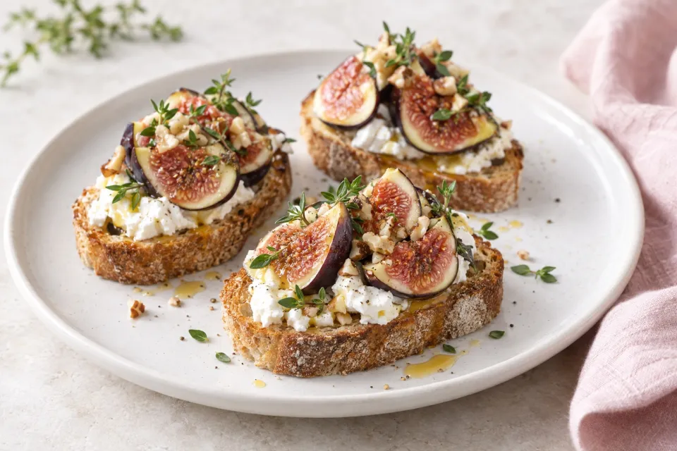 Fig and Goat Cheese Bruschetta