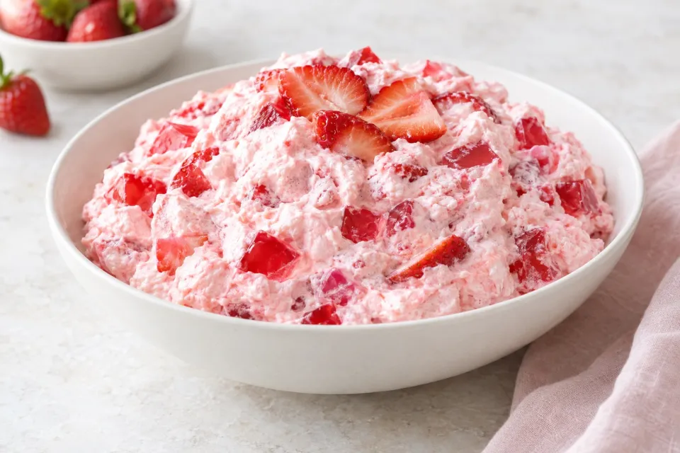 Strawberry Jello Fluff Salad