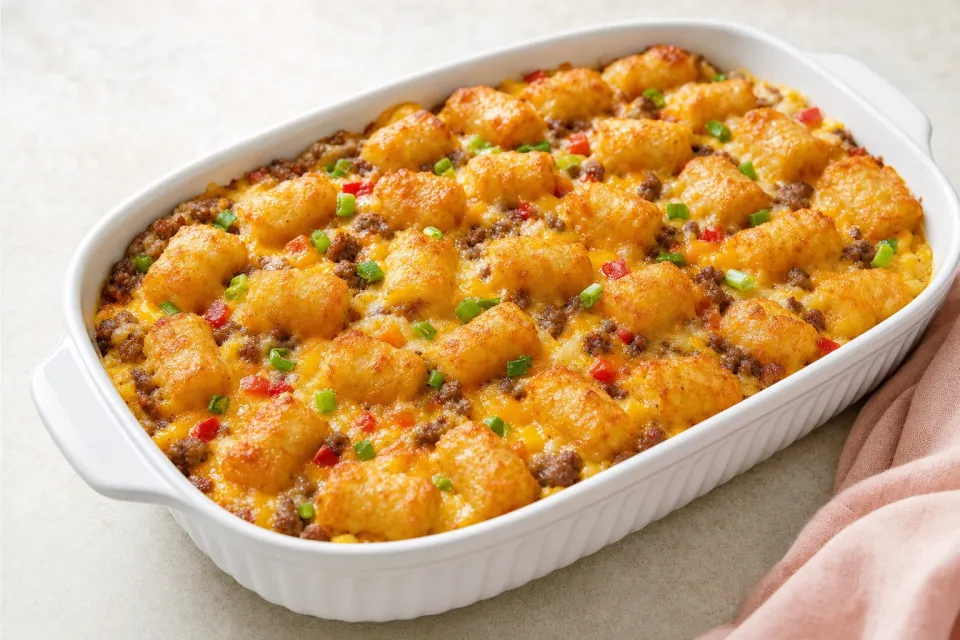 Tater Tot Breakfast Casserole
