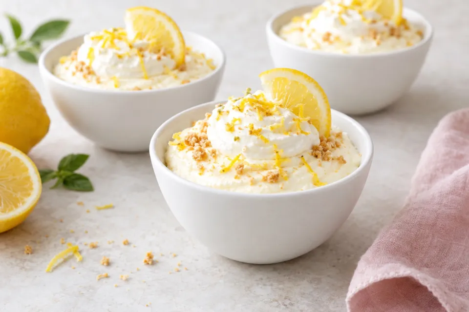 Lemon Cheesecake Mousse Cups