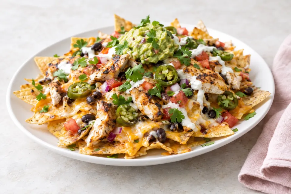 Grilled Chicken Nachos