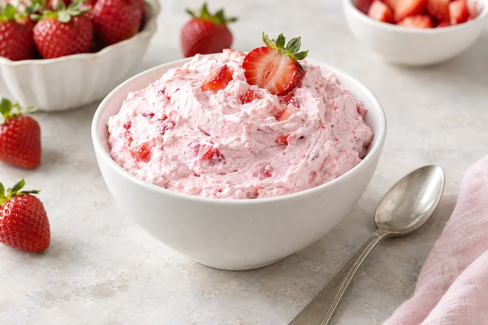 Strawberry Fluff Fruit Dip