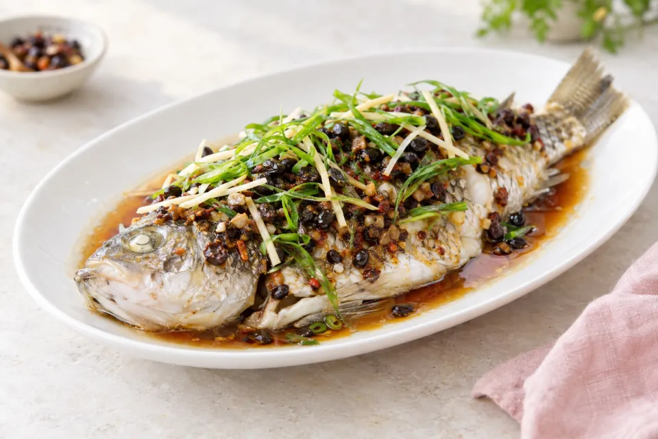 Steamed Fish with Black Bean Sauce