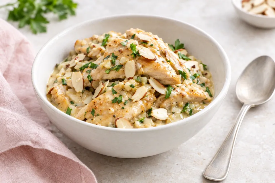 Chicken in Garlic-Almond Sauce