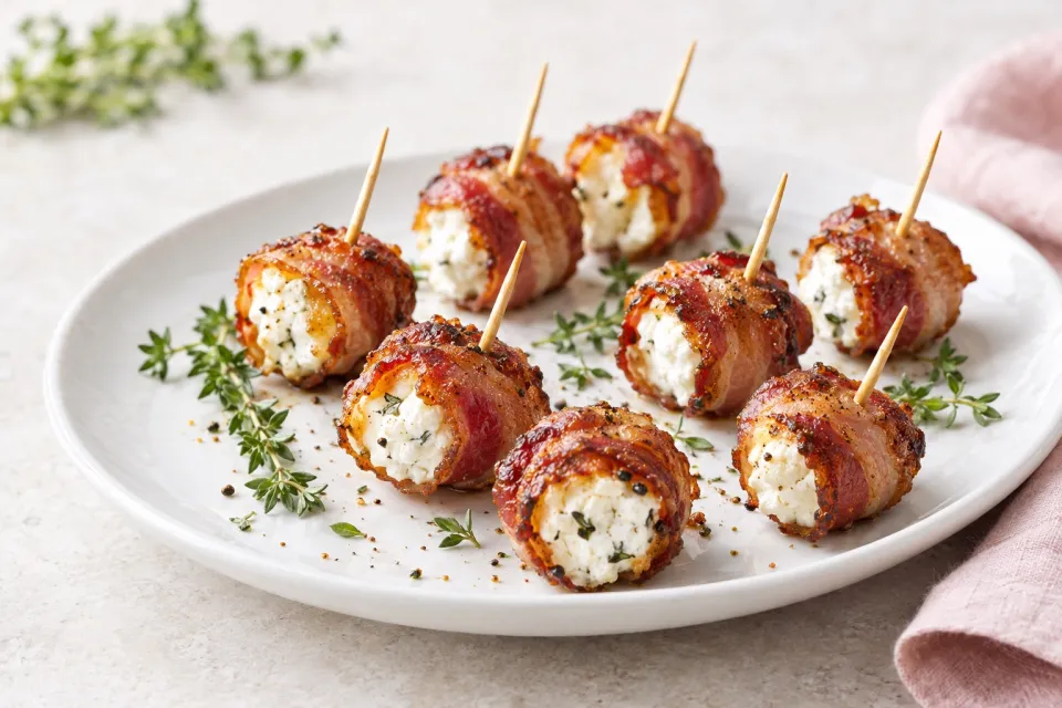 Goat Cheese Bacon Pops