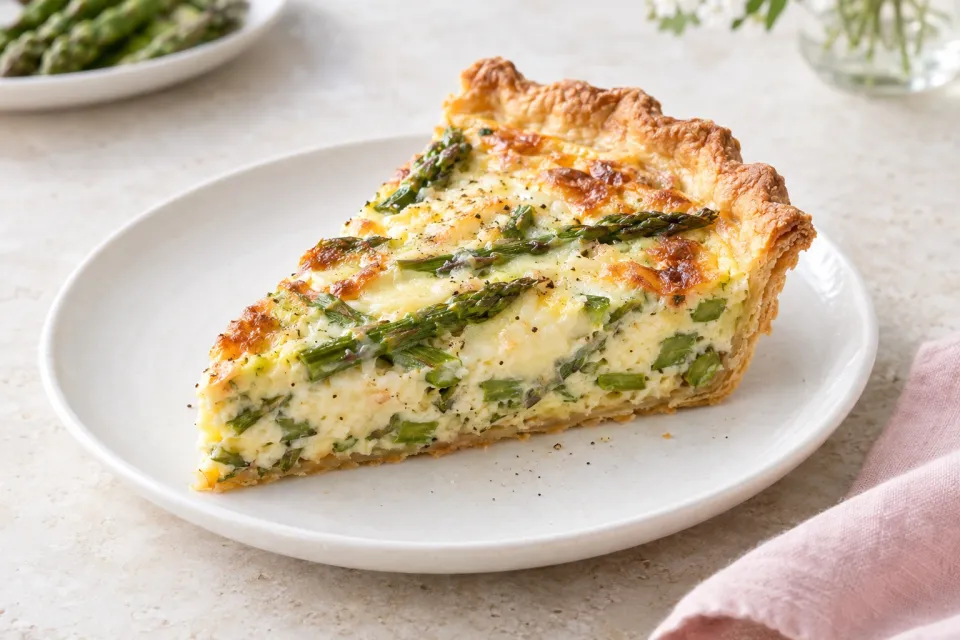 Asparagus Quiche with Fontina Cheese