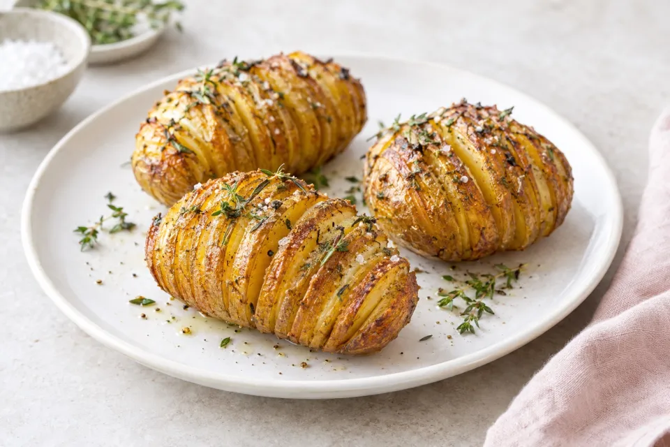 Crispy Hasselback Potatoes