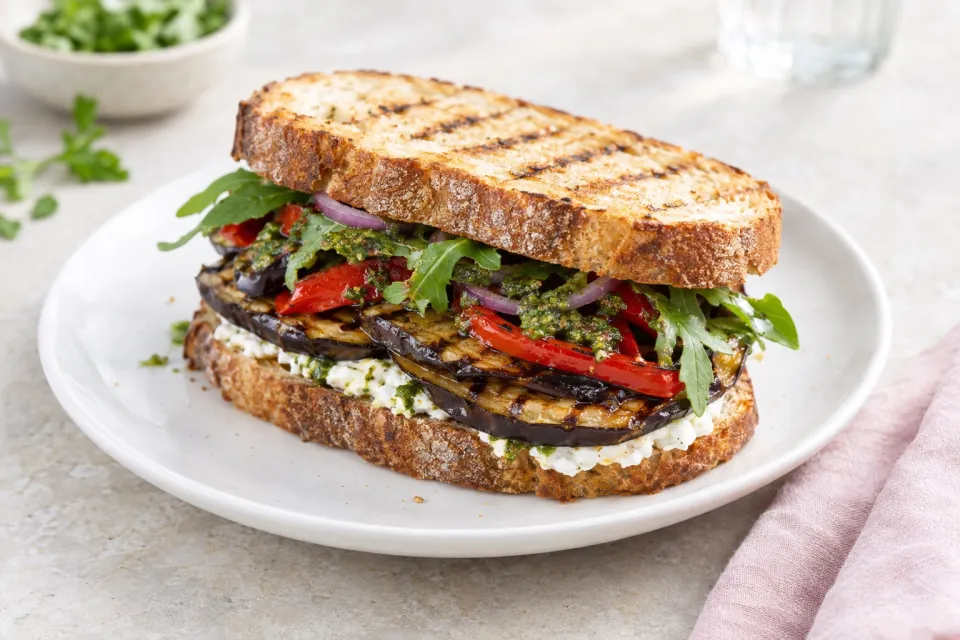 Grilled Eggplant Sandwich