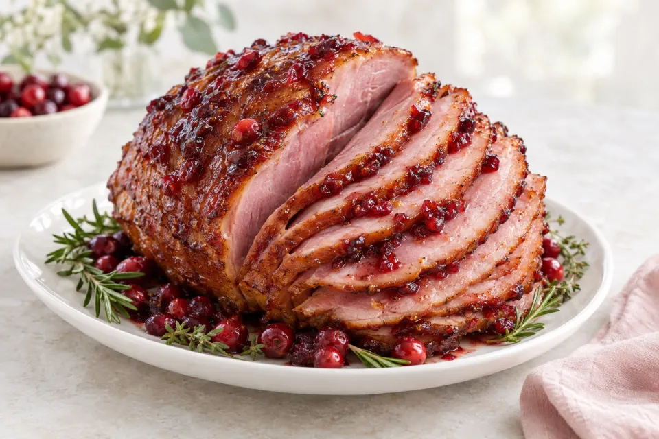 Cranberry Glazed Ham