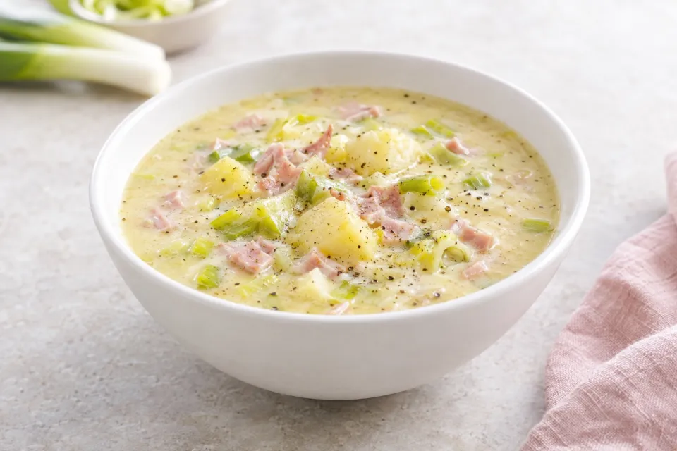 Ham, Potato and Leek Soup