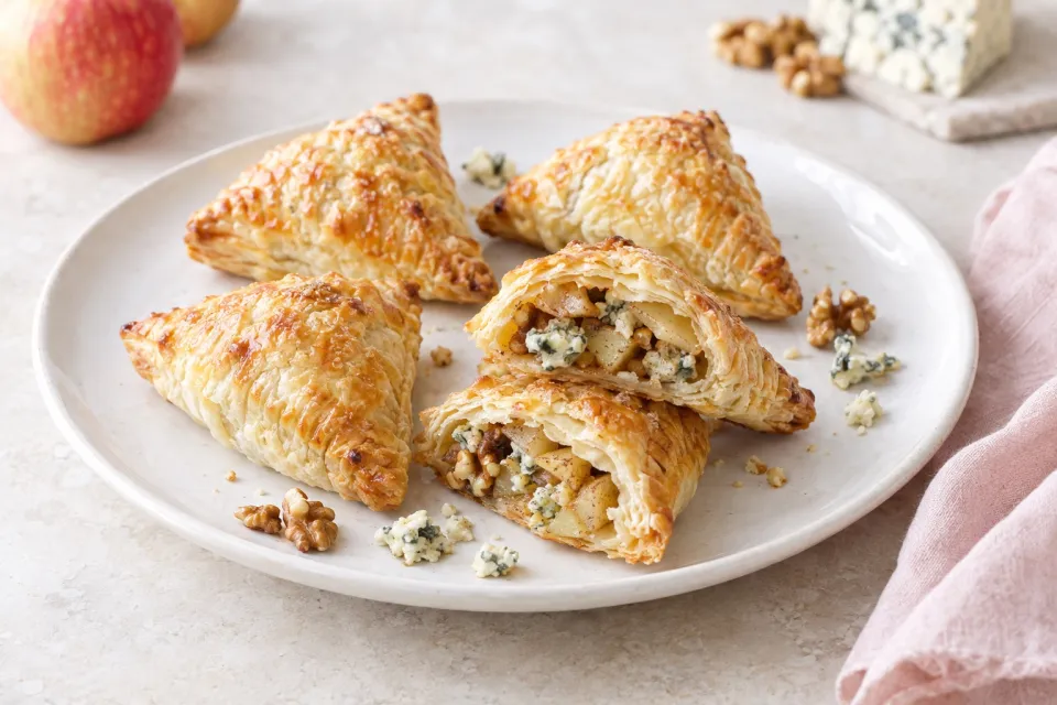 Mini Apple Turnovers with Walnuts and Gorgonzola