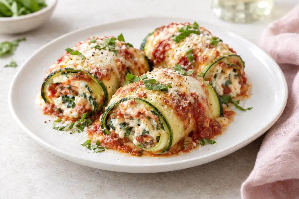 Zucchini Lasagna Roll-Ups