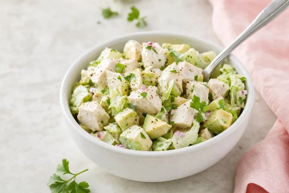 Chicken and Avocado Salad with Buttermilk Dressing
