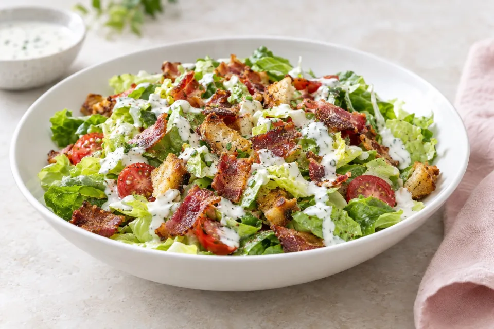 BLT Salad with Buttermilk Dressing