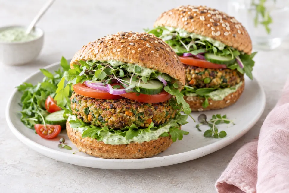 Green Goddess Veggie Burgers