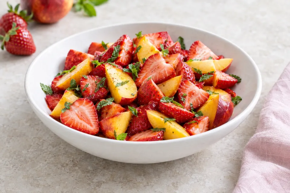 Strawberry Nectarine Fruit Salad