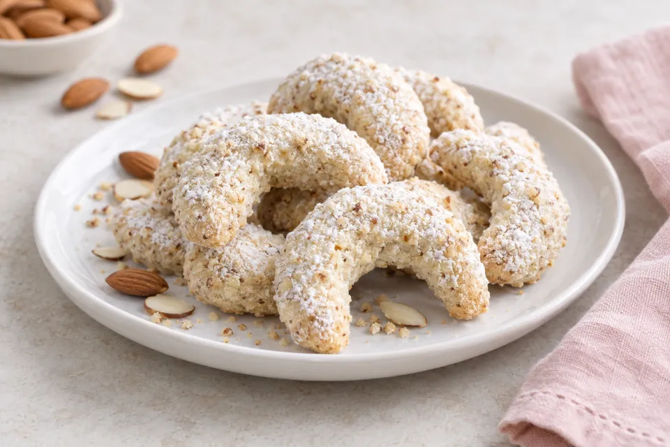 Almond Crescent Cookies