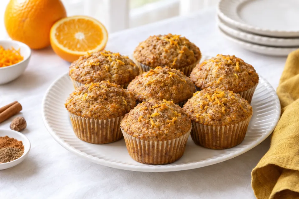 Orange-Spiced Whole Wheat Muffins