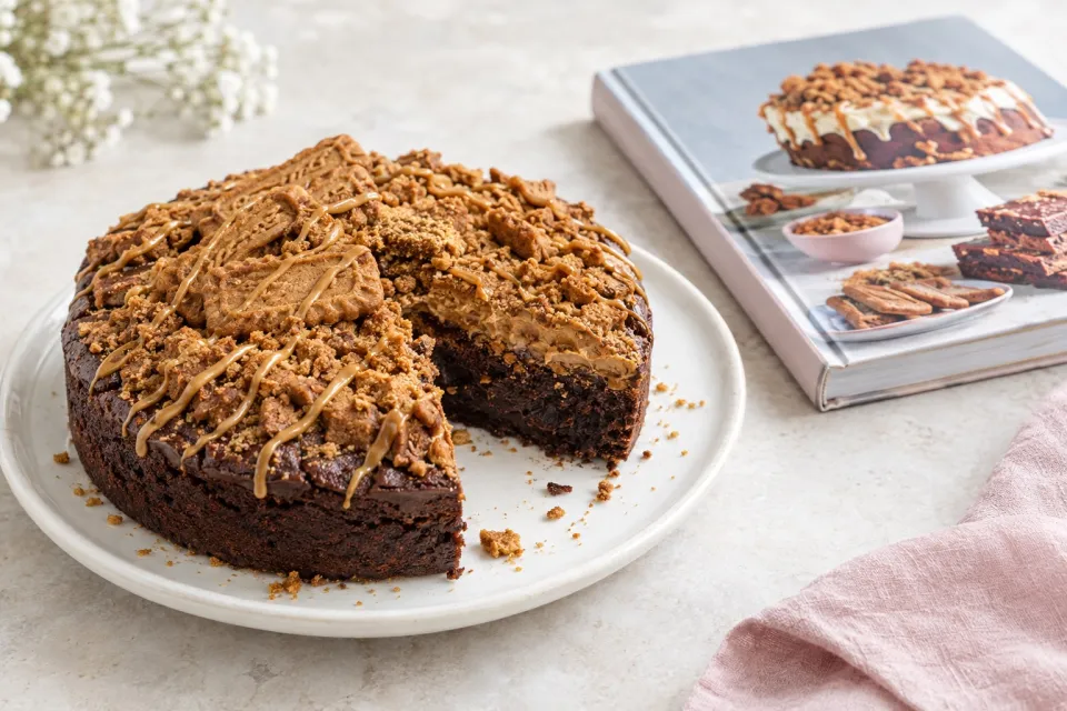Speculoos Brownie Cake