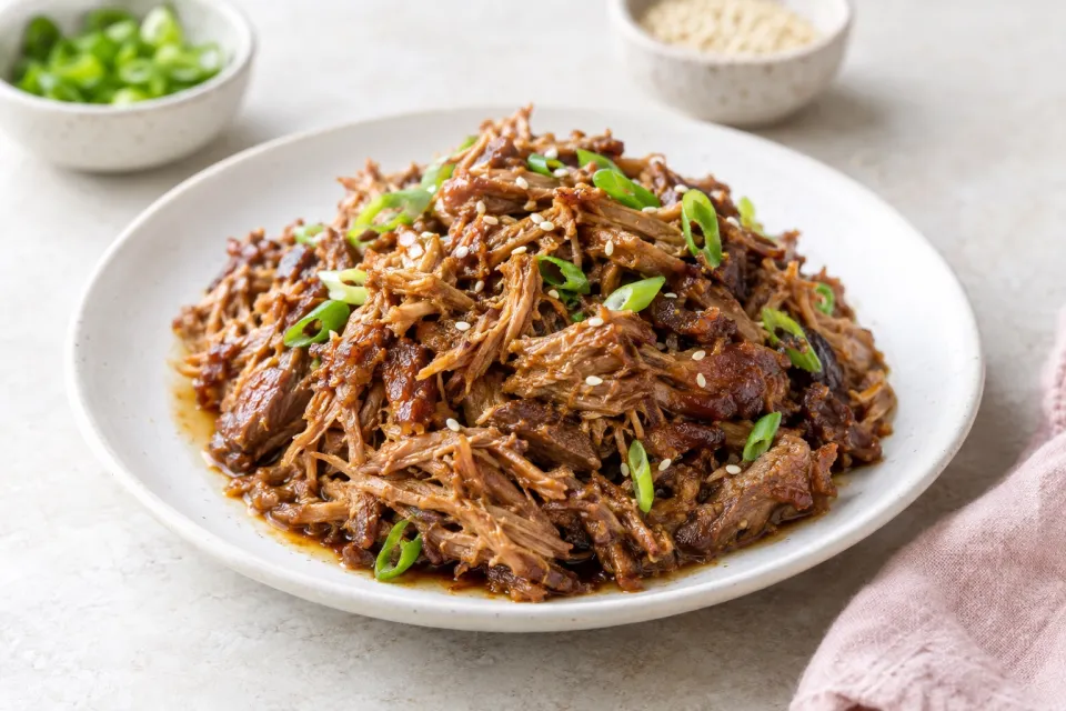 Pressure Cooker Chinese Pulled Pork