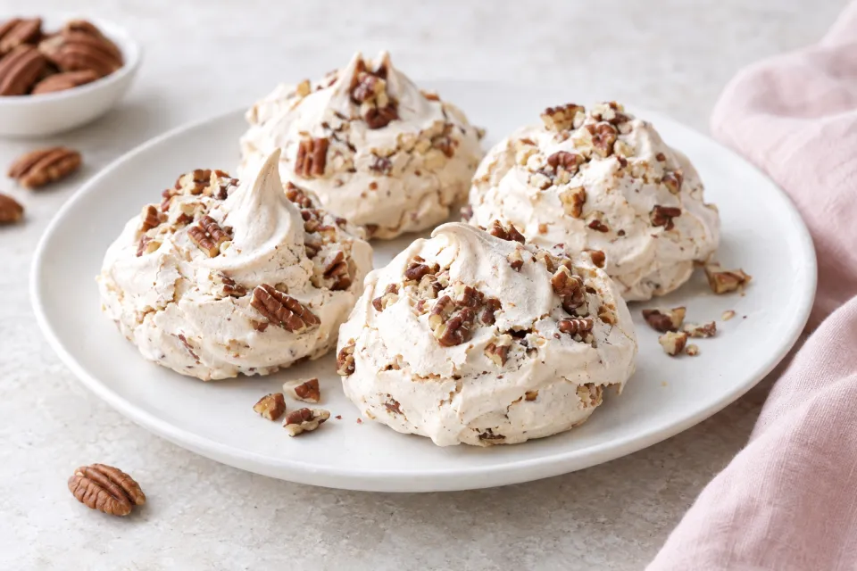 Pecan Meringue Cookies