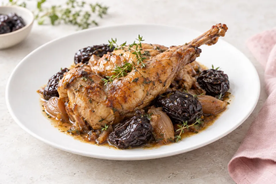 Braised Rabbit with Prunes