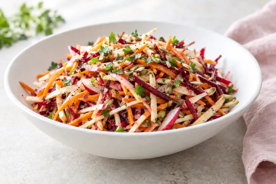 Winter Root Vegetable Slaw