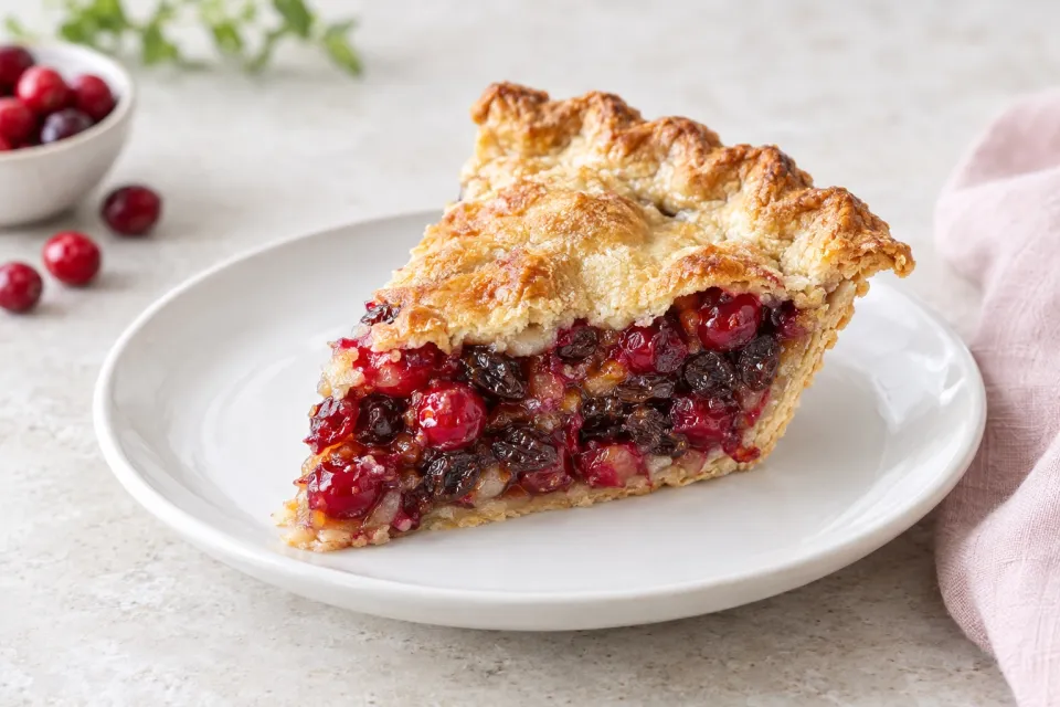 Cranberry-Raisin Pie