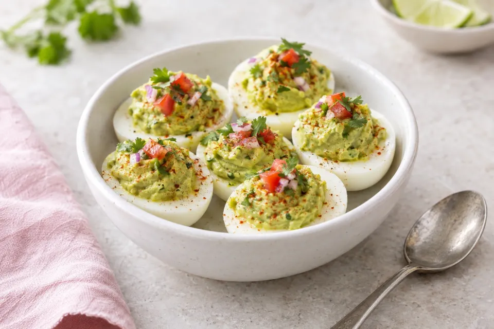 Guacamole Deviled Eggs