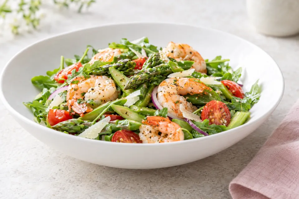 Asparagus Salad with Shrimp