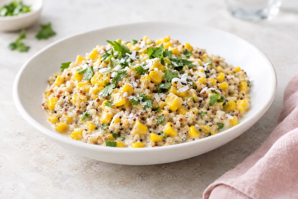 Coconut-Creamed Corn and Grains
