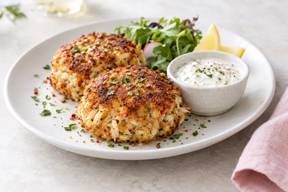 Spicy Crab Cakes with Horseradish Mayo