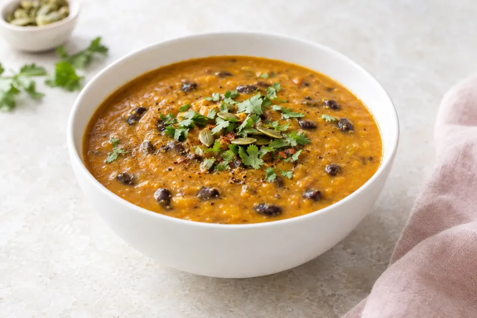 Butternut Squash Black Bean Soup