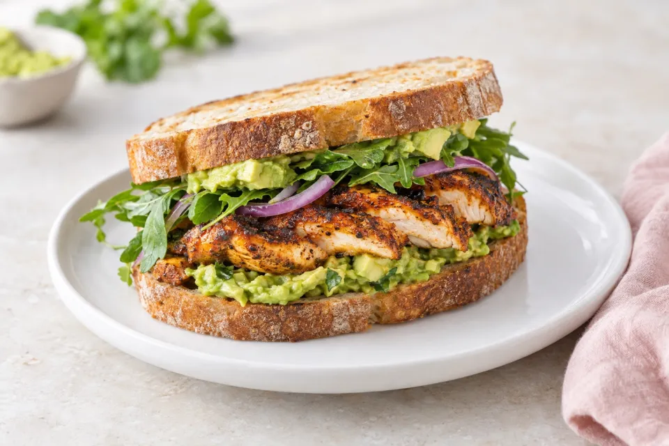 Chipotle Grilled Chicken with Avocado Sandwich