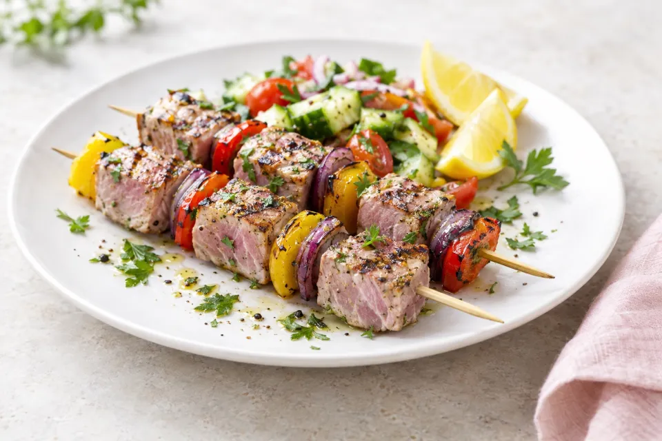 Grilled Tuna Kebabs