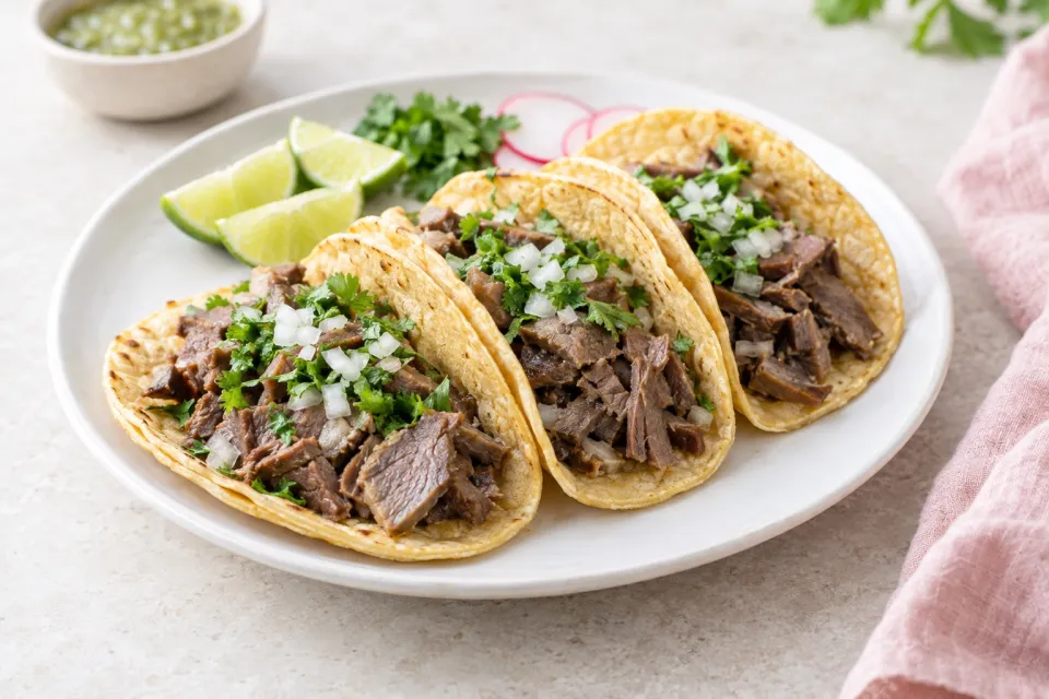 Beef Tacos De Lengua