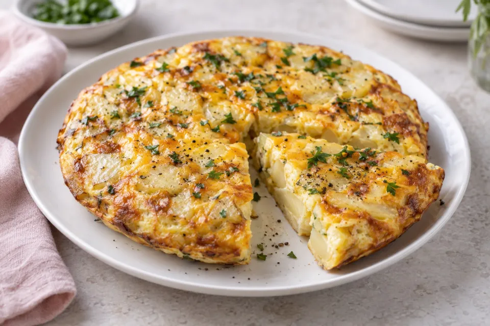 Cheesy Potato Frittata