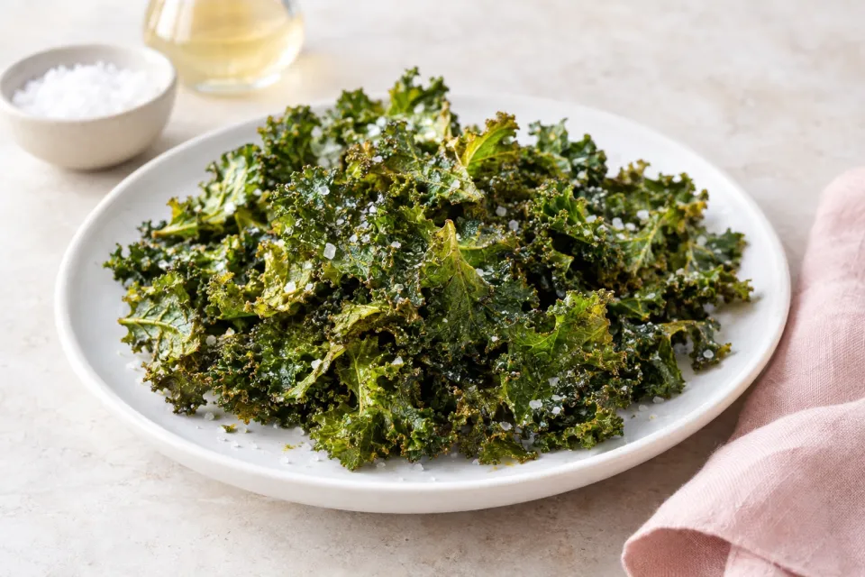 Salt and Vinegar Kale Chips