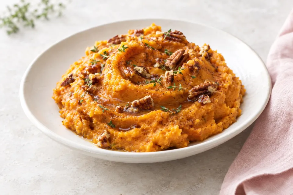Bourbon Mashed Sweet Potatoes