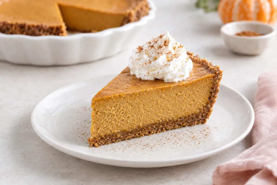 Sugar-Free Pumpkin Cheesecake Pie