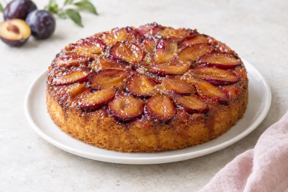 Plum Upside Down Cake