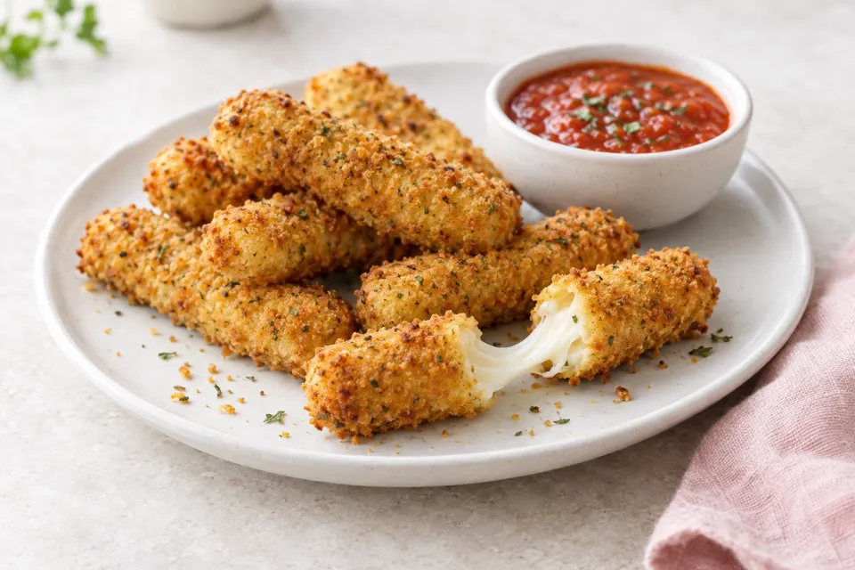 Air Fryer Mozzarella Sticks