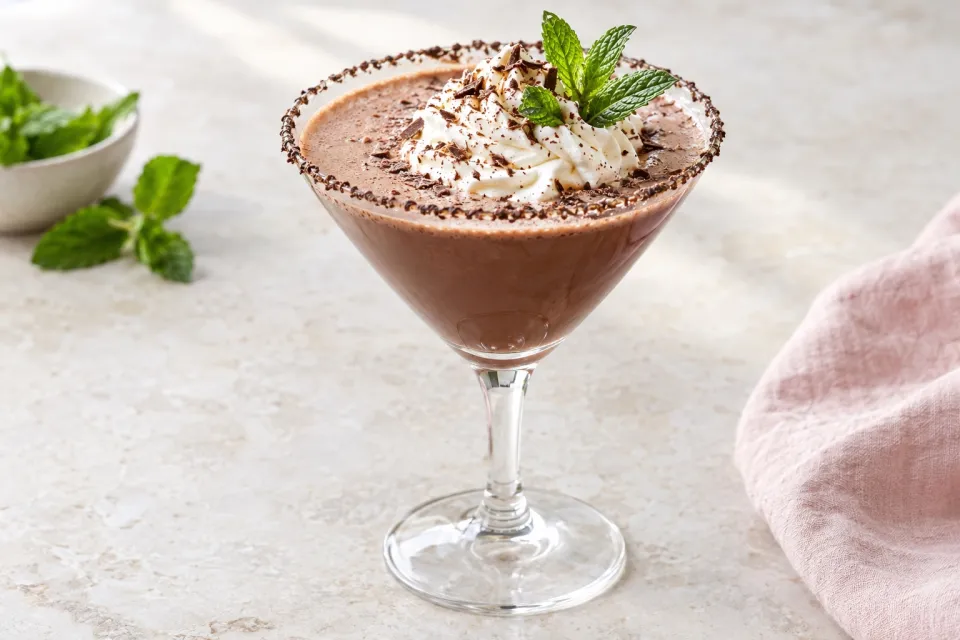 Tequila Mint Hot Chocolate