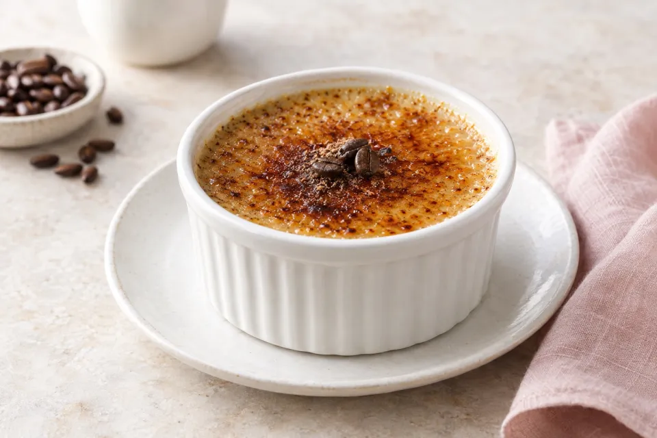 French Cafe Au Lait Creme Brulee