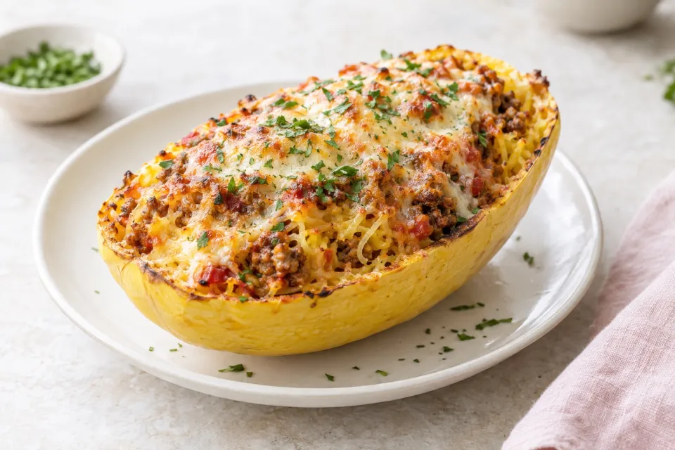 Twice Baked Spaghetti Squash