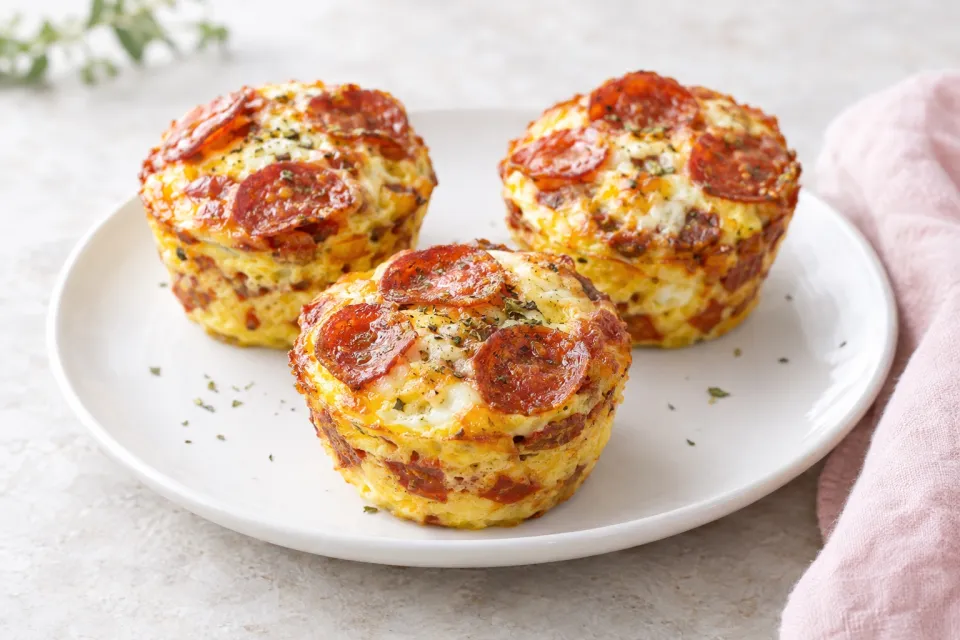 Pepperoni Pizza Egg Muffins