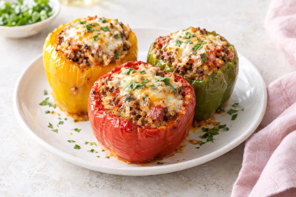 Mom’s Stuffed Bell Peppers